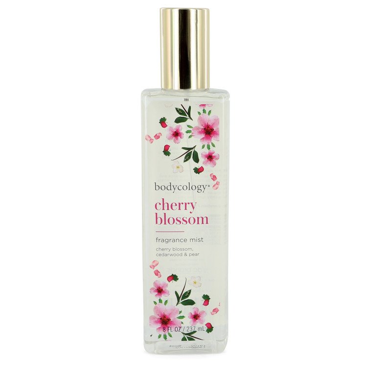 Bodycology Cherry Blossom Cedarwood and Pear by Bodycology Fragrance Mist Spray 8 oz for Women