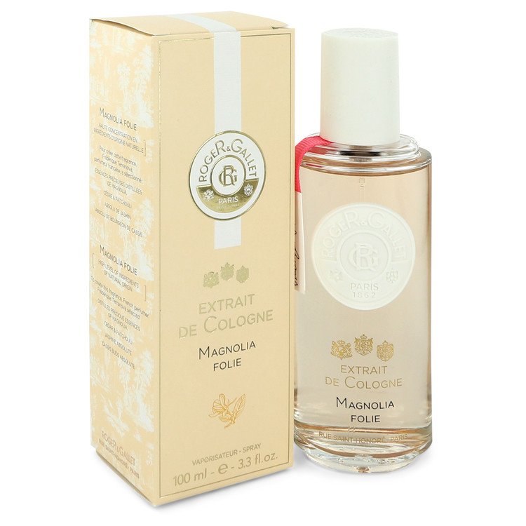 Roger &amp; Gallet Magnolia Folie by Roger &amp; Gallet Extrait De Cologne Spray 3.3 oz for Women