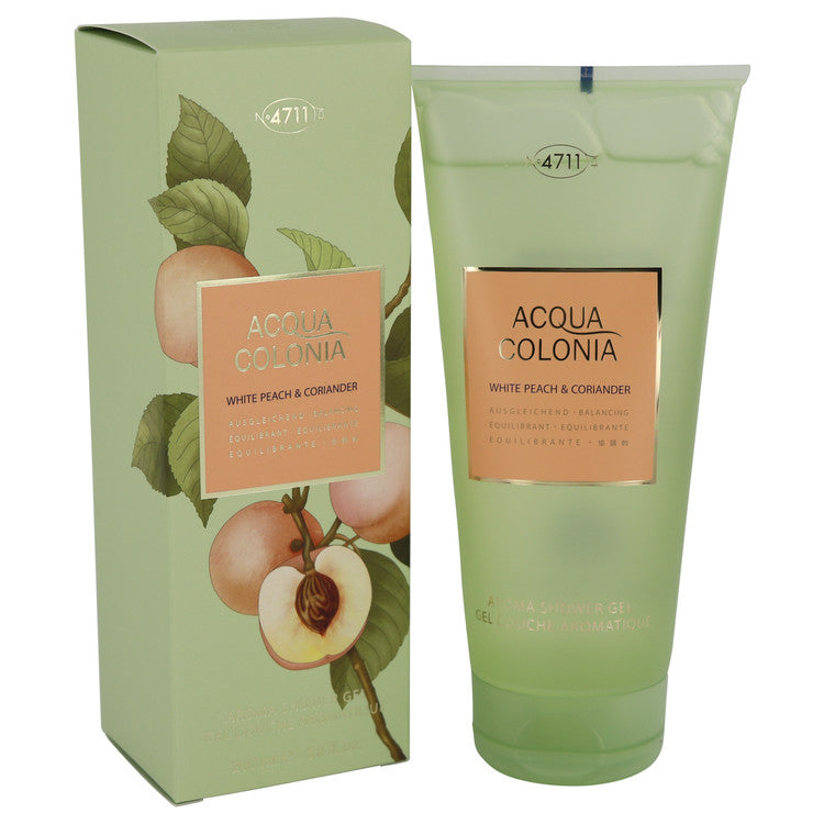 4711 Acqua Colonia White Peach &amp; Coriander by Maurer &amp; Wirtz Shower Gel 6.8 oz for Women