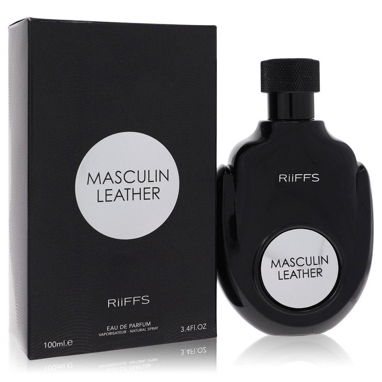 Masculin Leather by Riiffs Eau De Parfum Spray 3.4 oz for Men