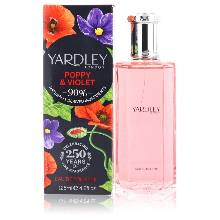 Yardley Poppy &amp; Violet by Yardley London Eau De Toilette Spray 4.2 oz for Women