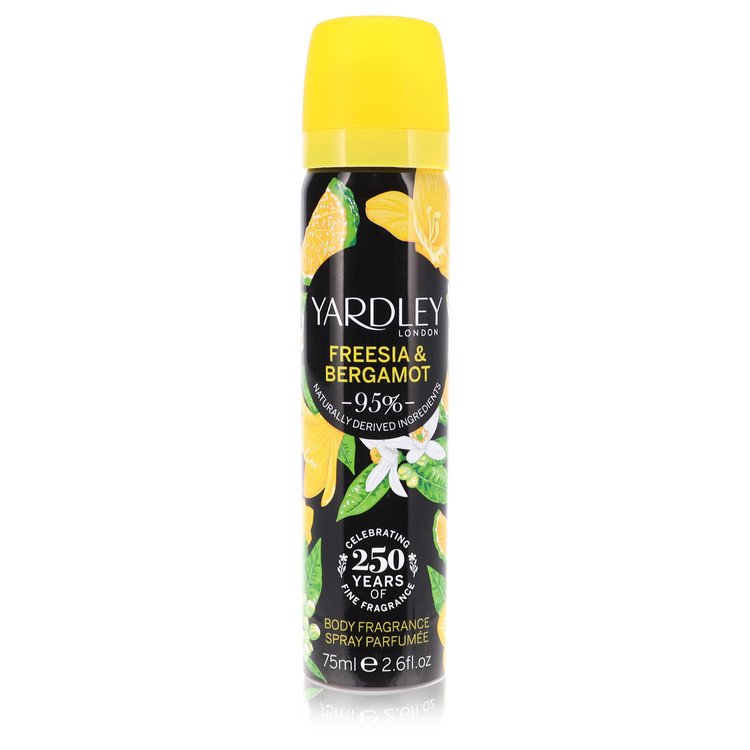 Yardley Freesia &amp; Bergamot by Yardley London Body Fragrance Spray 2.6 oz for Women