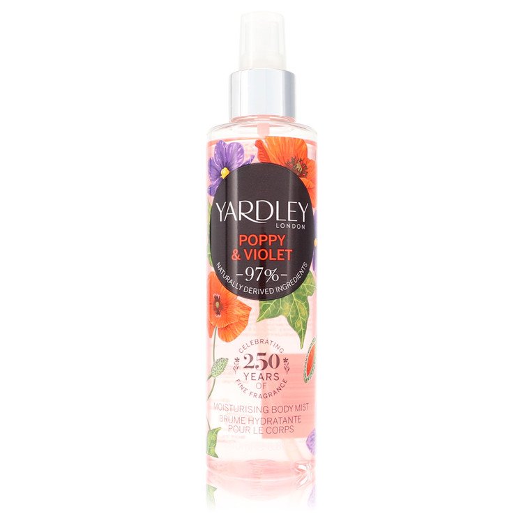 Yardley Poppy &amp; Violet by Yardley London Body Mist 6.8 oz for Women