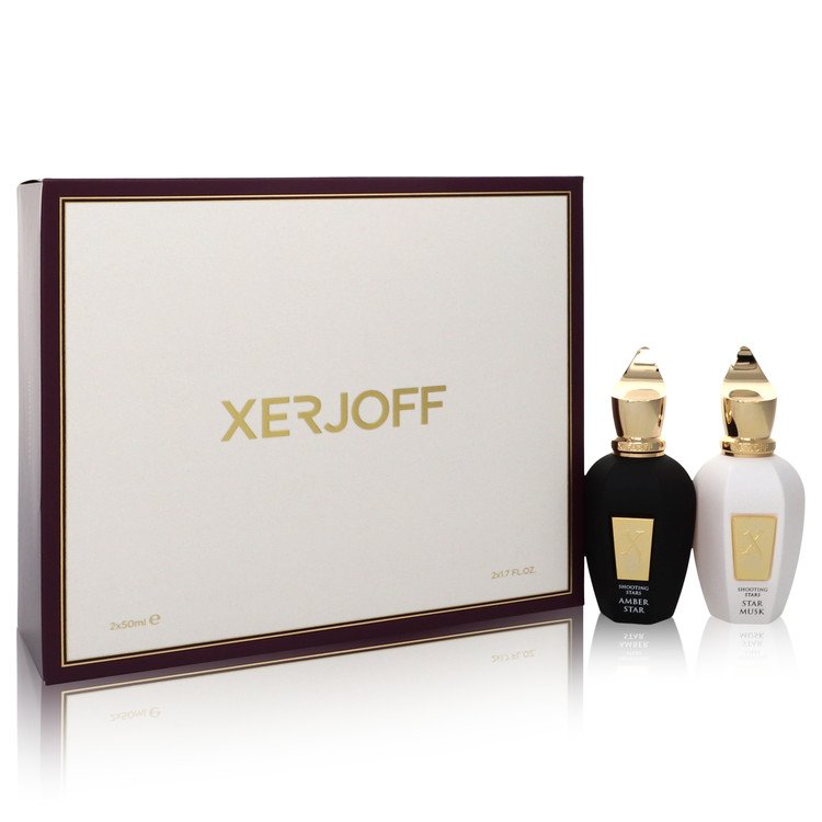 Shooting Stars Amber Star &amp; Star Musk by Xerjoff Gift Set -- 1.7 oz EDP in Amber Star + 1.7 oz EDP in Star Musk Both Unisex Fragrances for Men