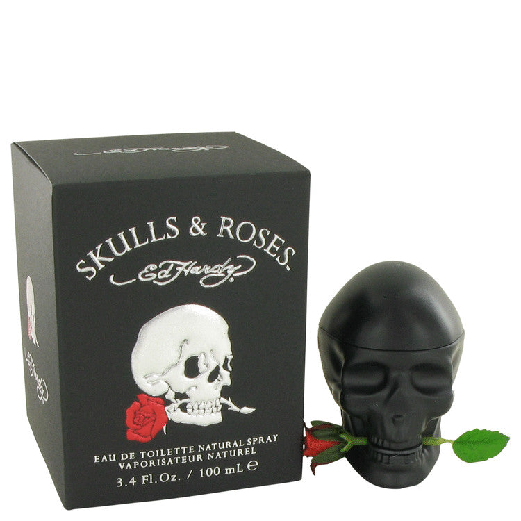 Skulls &amp; Roses by Christian Audigier Eau De Toilette Spray 3.4 oz for Men