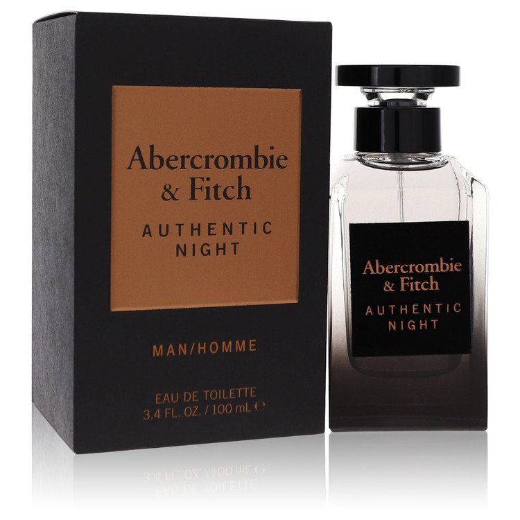 Abercrombie &amp; Fitch Authentic Night by Abercrombie &amp; Fitch Eau De Toilette Spray 3.4 oz for Men