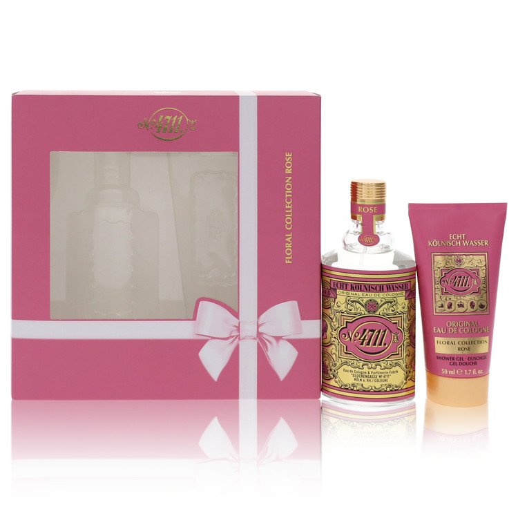 4711 Floral Collection Rose by 4711 Gift Set -- 3.4 oz Eau De Cologne Spray + 1.7 oz Shower Gel for Women